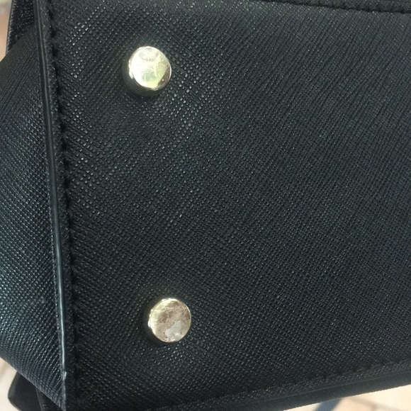 Kate Spade Black Sparkle Satchel Purse Bag - Picture 10 of 12